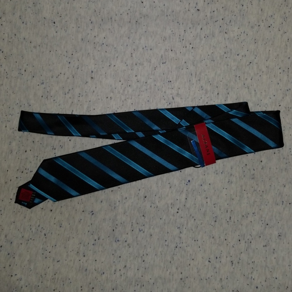 Alfani black/blue stripe